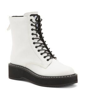 ❤️❤️SOLD❤️❤️ KENDALL + KYLIE White Combat Boots - Size 7